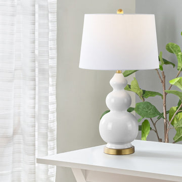 Bowen 27.5" Ceramic LED Table Lamp - JONATHAN Y